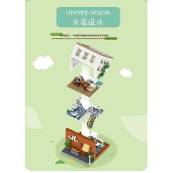 MorkModel 10209 Mork Model 10209 non  QUÁN CÀ PHÊ LỘN NGƯỢC bộ đồ chơi xếp lắp ráp ghép mô hình Modular Buildings UPSIDE DOWN CAFE Mô Hình Nhà Cửa 3118 khối