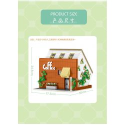 MorkModel 10209 Mork Model 10209 non  QUÁN CÀ PHÊ LỘN NGƯỢC bộ đồ chơi xếp lắp ráp ghép mô hình Modular Buildings UPSIDE DOWN CAFE Mô Hình Nhà Cửa 3118 khối