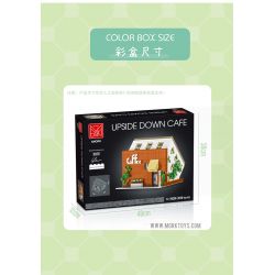 MorkModel 10209 Mork Model 10209 non  QUÁN CÀ PHÊ LỘN NGƯỢC bộ đồ chơi xếp lắp ráp ghép mô hình Modular Buildings UPSIDE DOWN CAFE Mô Hình Nhà Cửa 3118 khối