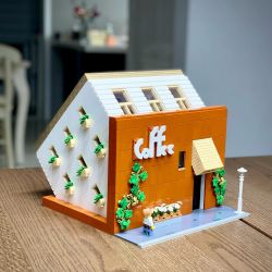 MorkModel 10209 Mork Model 10209 non  QUÁN CÀ PHÊ LỘN NGƯỢC bộ đồ chơi xếp lắp ráp ghép mô hình Modular Buildings UPSIDE DOWN CAFE Mô Hình Nhà Cửa 3118 khối