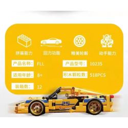 PROGRESS MODEL 10235 non  TRỞ LẠI XE bộ đồ chơi xếp lắp ráp ghép mô hình SPEED & FURIOUS 518 khối