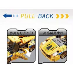 PROGRESS MODEL 10235 non  TRỞ LẠI XE bộ đồ chơi xếp lắp ráp ghép mô hình SPEED & FURIOUS 518 khối