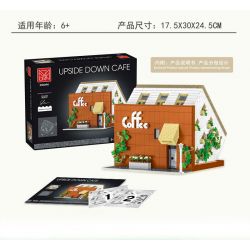 MorkModel 10209 Mork Model 10209 non  QUÁN CÀ PHÊ LỘN NGƯỢC bộ đồ chơi xếp lắp ráp ghép mô hình Modular Buildings UPSIDE DOWN CAFE Mô Hình Nhà Cửa 3118 khối