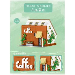 MorkModel 10209 Mork Model 10209 non  QUÁN CÀ PHÊ LỘN NGƯỢC bộ đồ chơi xếp lắp ráp ghép mô hình Modular Buildings UPSIDE DOWN CAFE Mô Hình Nhà Cửa 3118 khối