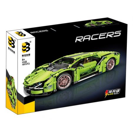 B BRAND 1330 K CARD 1340 non  LAMBORGHINI tỷ lệ 1:14 bộ đồ chơi xếp lắp ráp ghép mô hình  DEFORMED Kỹ Thuật Công Nghệ Cao Mô Hình Phương Tiện 1073 khối
