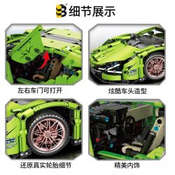 B BRAND 1330 K CARD 1340 non  LAMBORGHINI tỷ lệ 1:14 bộ đồ chơi xếp lắp ráp ghép mô hình  DEFORMED Kỹ Thuật Công Nghệ Cao Mô Hình Phương Tiện 1073 khối