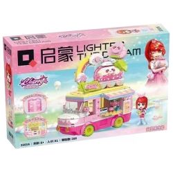 QMAN ENLIGHTEN KEEPPLEY 31016 non  NGƯỜI YÊU SÁNG BÓNG XE ĐỰNG THẠCH bộ đồ chơi xếp lắp ráp ghép mô hình Girl Con Gái 280 khối