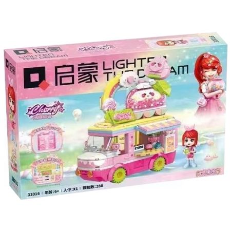 QMAN ENLIGHTEN KEEPPLEY 31016 non  NGƯỜI YÊU SÁNG BÓNG XE ĐỰNG THẠCH bộ đồ chơi xếp lắp ráp ghép mô hình Girl Con Gái 280 khối