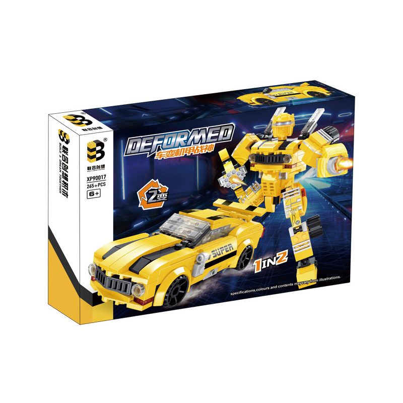 B BRAND XP90017 90017 non  XE THÀNH MECH THẦN CHIẾN TRANH bộ đồ chơi xếp lắp ráp ghép mô hình Marvel Super Heroes DEFORMED Siêu Anh Hùng Marvel 265 khối