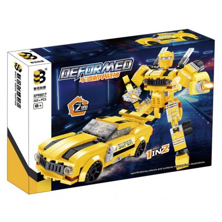 B BRAND XP90017 90017 non  XE THÀNH MECH THẦN CHIẾN TRANH bộ đồ chơi xếp lắp ráp ghép mô hình Marvel Super Heroes DEFORMED Siêu Anh Hùng Marvel 265 khối