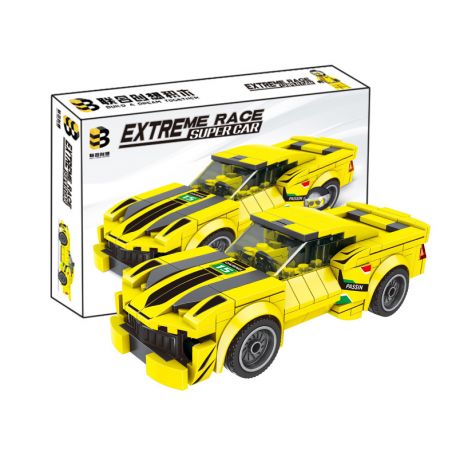B BRAND 222 non  CAMARO bộ đồ chơi xếp lắp ráp ghép mô hình Speed Champions Racing Cars Đua Xe Công Thức 182 khối