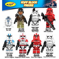 KOPF KF6170 6170 KF1788 1788 KF1789 1789 KF1790 1790 KF1791 1791 KF1792 1792 KF1793 1793 KF1794 1794 KF1795 1795 non  CHIẾN TRANH GIỮA CÁC VÌ SAO NHÂN VẬT NHỎ 8 LOẠI bộ đồ chơi xếp lắp ráp ghép mô hình Star Wars