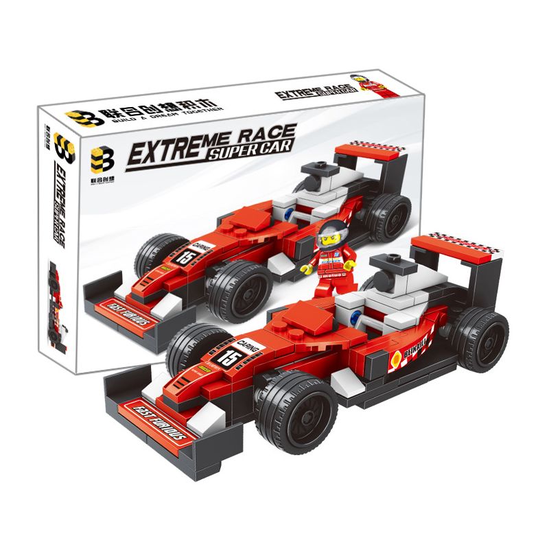 B BRAND 220 non  XE CÔNG THỨC 1 bộ đồ chơi xếp lắp ráp ghép mô hình  Kỹ Thuật Công Nghệ Cao Mô Hình Phương Tiện 157 khối