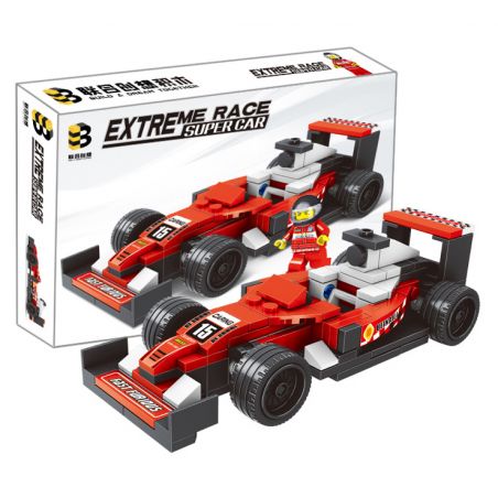 B BRAND 220 non  XE CÔNG THỨC 1 bộ đồ chơi xếp lắp ráp ghép mô hình  Kỹ Thuật Công Nghệ Cao Mô Hình Phương Tiện 157 khối