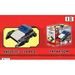 323 SX52035 52035 non  10 KẾT HỢP XE LỬA ĐẶC BIỆT bộ đồ chơi xếp lắp ráp ghép mô hình Creator FIRE BRIGADE Sáng Tạo