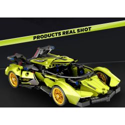 SEMBO WEKKI VIGGI 715306 non  TÍCH LŨY VŨ KHÍ XE THỂ THAO LAMBORGHINI PHANTOM V12 Ý TƯỞNG tỷ lệ 1:18 bộ đồ chơi xếp lắp ráp ghép mô hình  LAMBORGHINI VISION GT Kỹ Thuật Công Nghệ Cao Mô Hình Phương Tiện 883 khối