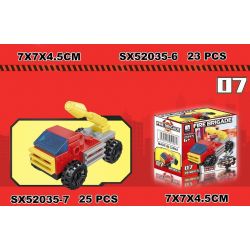323 SX52035 52035 non  10 KẾT HỢP XE LỬA ĐẶC BIỆT bộ đồ chơi xếp lắp ráp ghép mô hình Creator FIRE BRIGADE Sáng Tạo