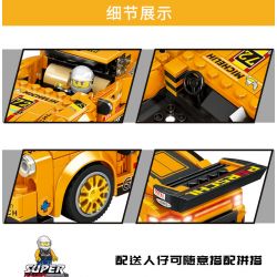 B BRAND 216 non  PORSCHE 911 bộ đồ chơi xếp lắp ráp ghép mô hình Speed Champions Racing Cars Đua Xe Công Thức 264 khối
