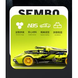 SEMBO WEKKI VIGGI 715306 non  TÍCH LŨY VŨ KHÍ XE THỂ THAO LAMBORGHINI PHANTOM V12 Ý TƯỞNG tỷ lệ 1:18 bộ đồ chơi xếp lắp ráp ghép mô hình  LAMBORGHINI VISION GT Kỹ Thuật Công Nghệ Cao Mô Hình Phương Tiện 883 khối