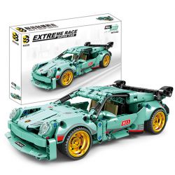 B BRAND 1911B non  PORSCHE 911 bộ đồ chơi xếp lắp ráp ghép mô hình  Kỹ Thuật Công Nghệ Cao Mô Hình Phương Tiện 400 khối