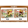 818 98284 ZHEGAO 00891 non  XE BÁNH MÌ KẸP THỊT bộ đồ chơi xếp lắp ráp ghép mô hình FOOD SNACKS HAMBURG CAR 638 khối
