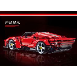 BOBO LIKE 33003 non  FERRARI DAYTONA SP3 tỷ lệ 1:14 bộ đồ chơi xếp lắp ráp ghép mô hình  Kỹ Thuật Công Nghệ Cao Mô Hình Phương Tiện 1394 khối