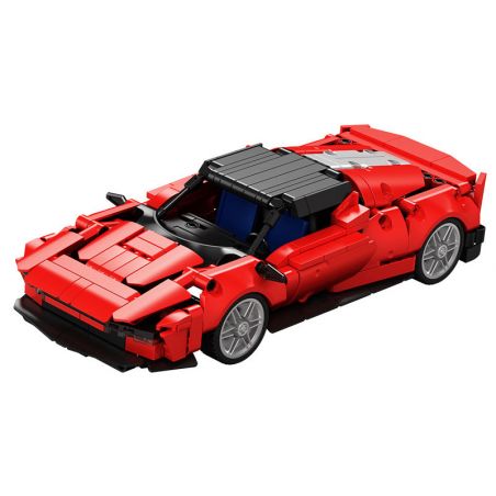 SEMBO WEKKI VIGGI 715305 non  THIẾT BỊ ĐIÊN RỒ XE THỂ THAO FERRARI SP4 tỷ lệ 1:18 bộ đồ chơi xếp lắp ráp ghép mô hình  Kỹ Thuật Công Nghệ Cao Mô Hình Phương Tiện 522 khối