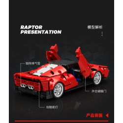SEMBO WEKKI VIGGI 715305 non  THIẾT BỊ ĐIÊN RỒ XE THỂ THAO FERRARI SP4 tỷ lệ 1:18 bộ đồ chơi xếp lắp ráp ghép mô hình  Kỹ Thuật Công Nghệ Cao Mô Hình Phương Tiện 522 khối