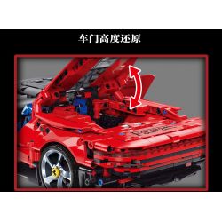 BOBO LIKE 33003 non  FERRARI DAYTONA SP3 tỷ lệ 1:14 bộ đồ chơi xếp lắp ráp ghép mô hình  Kỹ Thuật Công Nghệ Cao Mô Hình Phương Tiện 1394 khối