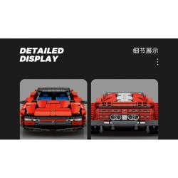 SEMBO WEKKI VIGGI 715305 non  THIẾT BỊ ĐIÊN RỒ XE THỂ THAO FERRARI SP4 tỷ lệ 1:18 bộ đồ chơi xếp lắp ráp ghép mô hình  Kỹ Thuật Công Nghệ Cao Mô Hình Phương Tiện 522 khối