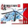 MINGDI 9029 non  MÁY BAY TRỰC THĂNG THẲNG -18. bộ đồ chơi xếp lắp ráp ghép mô hình Military Army MILITARY Z-18 HELICOPTER Quân Sự Bộ Đội 439 khối