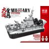 MINGDI 9028 non  TÀU HẠ CÁNH KHÔNG KHÍ CẤP ĐỘ BULL bộ đồ chơi xếp lắp ráp ghép mô hình Military Army MILITARY BISON CLASS GOVERCRAFT Quân Sự Bộ Đội 409 khối
