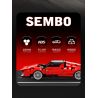 SEMBO WEKKI VIGGI 715305 non  THIẾT BỊ ĐIÊN RỒ XE THỂ THAO FERRARI SP4 tỷ lệ 1:18 bộ đồ chơi xếp lắp ráp ghép mô hình  Kỹ Thuật Công Nghệ Cao Mô Hình Phương Tiện 522 khối