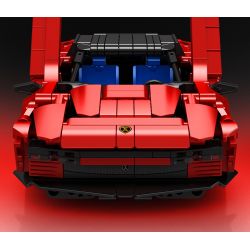 SEMBO WEKKI VIGGI 715305 non  THIẾT BỊ ĐIÊN RỒ XE THỂ THAO FERRARI SP4 tỷ lệ 1:18 bộ đồ chơi xếp lắp ráp ghép mô hình  Kỹ Thuật Công Nghệ Cao Mô Hình Phương Tiện 522 khối