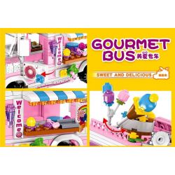 818 98283 ZHEGAO 00887 non  XE TRÁNG MIỆNG bộ đồ chơi xếp lắp ráp ghép mô hình FOOD SNACKS DESSERT TROLLEY 590 khối