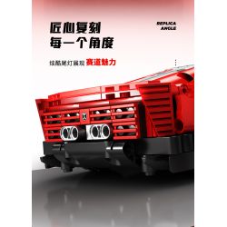 SEMBO WEKKI VIGGI 715305 non  THIẾT BỊ ĐIÊN RỒ XE THỂ THAO FERRARI SP4 tỷ lệ 1:18 bộ đồ chơi xếp lắp ráp ghép mô hình  Kỹ Thuật Công Nghệ Cao Mô Hình Phương Tiện 522 khối