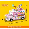 818 98283 ZHEGAO 00887 non  XE TRÁNG MIỆNG bộ đồ chơi xếp lắp ráp ghép mô hình FOOD SNACKS DESSERT TROLLEY 590 khối