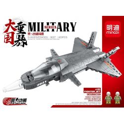 MINGDI 9027 non  -20 MÁY BAY CHIẾN ĐẤU bộ đồ chơi xếp lắp ráp ghép mô hình Military Army MILITARY J-20 FIGHTER JET Quân Sự Bộ Đội 403 khối
