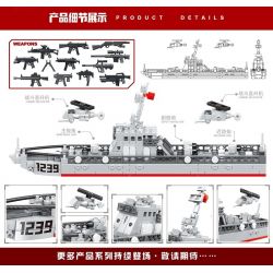 MINGDI 9026 non  062 KHAI THÁC. bộ đồ chơi xếp lắp ráp ghép mô hình Military Army MILITARY TYPE 062 FRIGATE Quân Sự Bộ Đội 400 khối