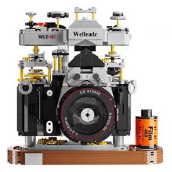 WELLEADZ 2100 non  MÁY ???NH CỔ ĐIỂN bộ đồ chơi xếp lắp ráp ghép mô hình 1027 khối