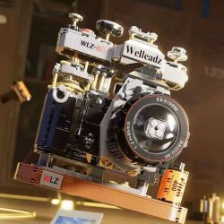 WELLEADZ 2100 non  MÁY ???NH CỔ ĐIỂN bộ đồ chơi xếp lắp ráp ghép mô hình 1027 khối