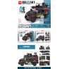 MINGDI K0159 0159 non  KIẾM VÀ RĂNG - XE BỌC THÉP K0159 bộ đồ chơi xếp lắp ráp ghép mô hình Military Army Quân Sự Bộ Đội 639 khối