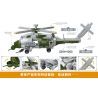 MINGDI K0158 0158 non  MÁY BAY TRỰC THĂNG VŨ TRANG FALCON-K0158 bộ đồ chơi xếp lắp ráp ghép mô hình Military Army Quân Sự Bộ Đội 645 khối