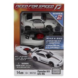 MEGA BLOKS 95733 non  PORSCHE 911 GT3 tỷ lệ 1:55 bộ đồ chơi xếp lắp ráp ghép mô hình Need For Speed NEED FOR SPEED PORSCHE 911 GT3 14 khối