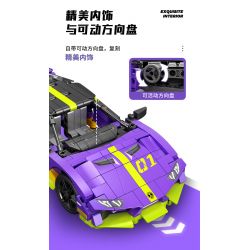 SEMBO WEKKI VIGGI 715304 non  TÍCH LŨY VŨ KHÍ TRANG BỊ SIÊU XE THỂ THAO RAMBO tỷ lệ 1:18 bộ đồ chơi xếp lắp ráp ghép mô hình  Kỹ Thuật Công Nghệ Cao Mô Hình Phương Tiện 588 khối