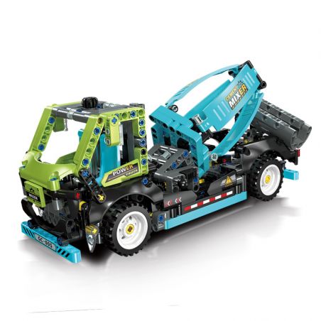 JIESTAR 91005 non  XE TRỘN XI MĂNG bộ đồ chơi xếp lắp ráp ghép mô hình 553 khối