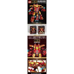 MG 310 non  MK46 bộ đồ chơi xếp lắp ráp ghép mô hình Super Heroes MK ARMOR MK46 Siêu Nhân Anh Hùng 330 khối