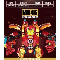 MG 310 non  MK46 bộ đồ chơi xếp lắp ráp ghép mô hình Super Heroes MK ARMOR MK46 Siêu Nhân Anh Hùng 330 khối
