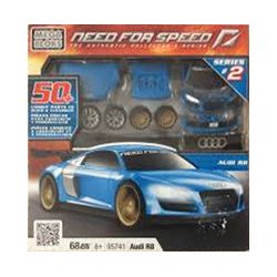 MEGA BLOKS 95741 non  AUDI R8 tỷ lệ 1:38 bộ đồ chơi xếp lắp ráp ghép mô hình Need For Speed NEED FOR SPEED AUDI R8 68 khối