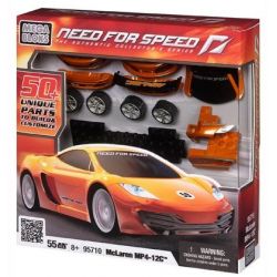 MEGA BLOKS 95710 non  MCLAREN MP4-12C tỷ lệ 1:38 bộ đồ chơi xếp lắp ráp ghép mô hình Need For Speed NEED FOR SPEED MCLAREN MP4-12C 55 khối